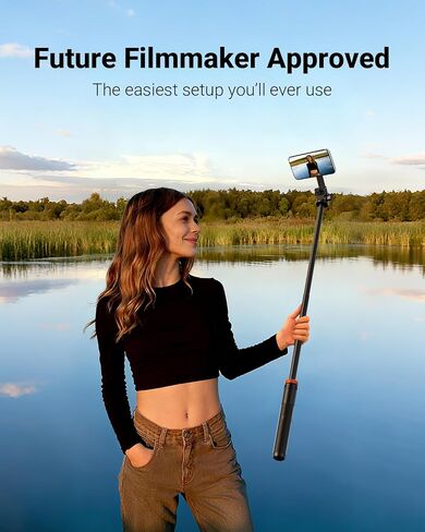 EUCOS 62" Magsafe Tripod, Tripod for iPhone & Magnetic Selfie Stick Tripod with Remote, Strong Magnetic Phone Holder for Magsafe, Extendable Phone Tripod Stand for iPhone in Kuwait