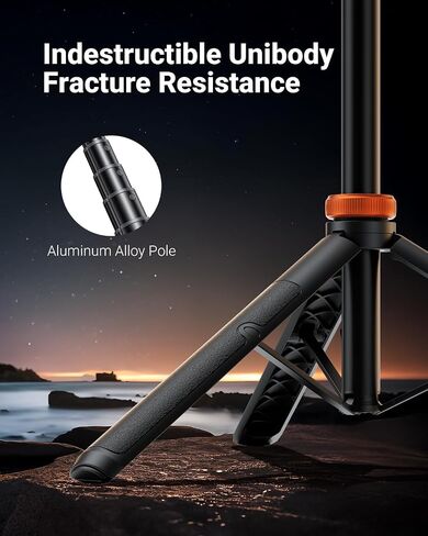 EUCOS 62" Magsafe Tripod, Tripod for iPhone & Magnetic Selfie Stick Tripod with Remote, Strong Magnetic Phone Holder for Magsafe, Extendable Phone Tripod Stand for iPhone in Kuwait