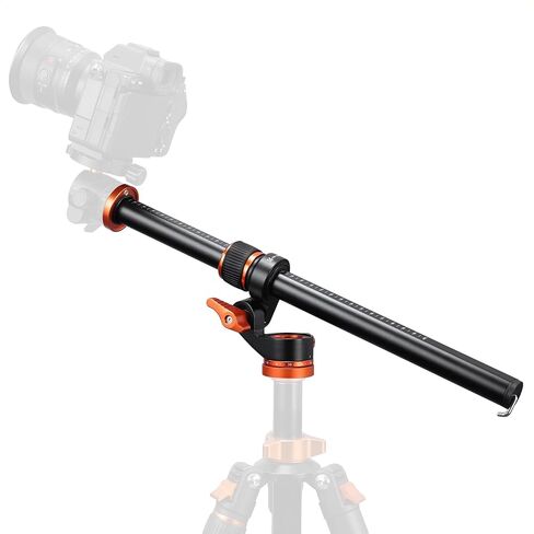 K&F Concept 16.1" Horizontal Tripod Center Column Arm, Aluminum Alloy 360° Rotatable & 180° Tilt for Overhead Macro Photography, D-Shaped Tube Anti-Twist, Load up to 11lbs in Kuwait