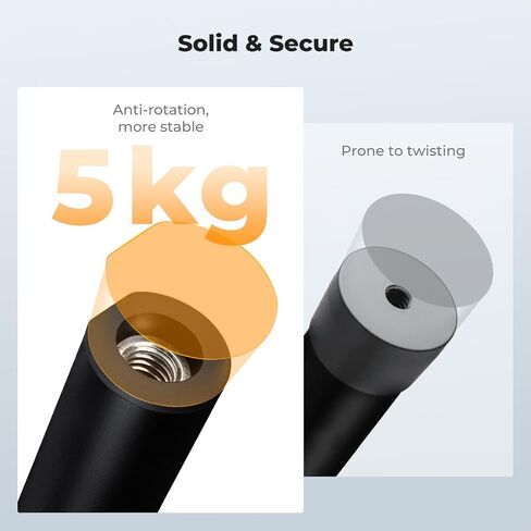 K&F CONCEPT 32" Horizontal Tripod Extension Arm, Aluminum Alloy 2-Section Detachable Center Column with 360° Rotatable & 180° Tilt for Overhead Macro Photography, Supports 11lbs in Kuwait