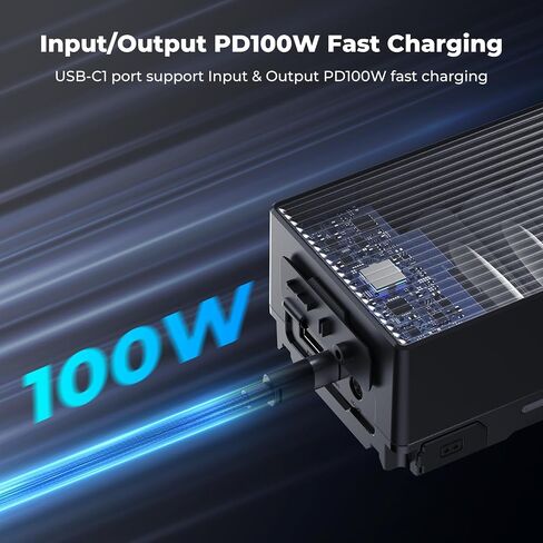 K&F CONCEPT V Mount Battery, 99Wh 6700mAh V-Mount Battery with PD 100W USB-C Fast Charging, with Dual D-TAP/A/USB-C/DC/TFT Display/Emergency Light for Camera, Camcorder, Monitor, Video Light in Kuwait