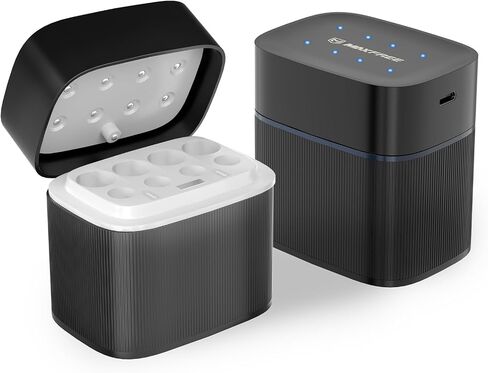 Maxfree 8-Pack Rechargeable AA Lithium Batteries with Dual-Purpose Charger | AA Lithium & NiMH Charger – 1.5V 3600mWh Double A Batteries with LED Display – for Blink Outdoor Cameras, Toys & Remotes in Saudi Arabia