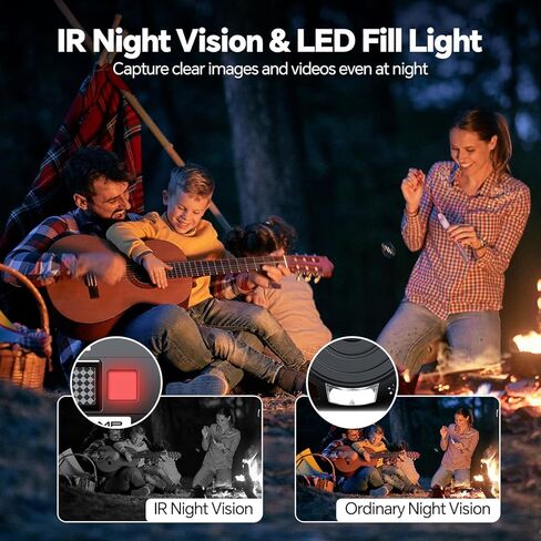 Camcorder Video Camera 5K 56MP Vlogging Camera for YouTube WiFi IR Night Vision 3" 270° Rotatable Touchscreen Digital Cameras with 64GB SD Card, Microphone, Stabilizer, Remote, Batteries, Tripod in Kuwait