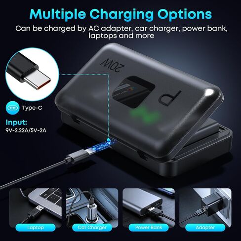 EN-EL14 / EN-EL14a Battery 2-Pack 1500mAh and PD 20W USB Fast Charger for Nikon EN-EL14, D3100 D3200 D3300 D3400 D3500 D5100 D5200 D5300 D5500 D5600 DF Coolpix P7000 P7100 P7700 P7800 Cameras in Kuwait
