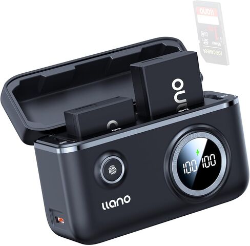 llano 2-Pack LP-E17 Batteries and 18W Fast Dual USB Charger for Canon EOS R50,R8,R50V, R100,RP,R10, Rebel T7i,T6i,T8i,T6s,77D,SL2, EOS M3, M5, M6, 250D, with Smart Display and Magnetic Snap Cover in Kuwait