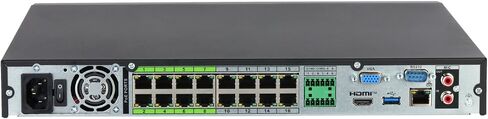 NVR 16CH 1U 16PoE Port 2HDDs IP PoE Video Recorder 8K HDMI Output,Support Face Detection and Recognition,NVR16CH-16P-2AI-S2 in Kuwait