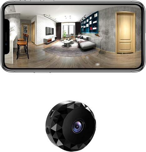 Spy Camera 1080P WiFi Hidden Camera Wireless Home Security Long-Lasting Battery Cameras with Motion Detection Indoor Security Video Spy Cam for Home Surveillance with App Control (Black) in Kuwait