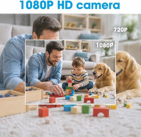 WiFi Camera Clock HD 1080P for Home, Office, Indoor Surveillance Camera Wireless Camera with Motion Detection/Night Vision Nanny Cam Security Camera in Kuwait