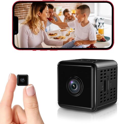 Hidden Camera,1080P WiFi Spy Camera with Night Vision & Motion Detection, Wireless Security Camera for Pet/Baby/Nanny, App Live Feed Smallest Smart Home Monitor in Kuwait