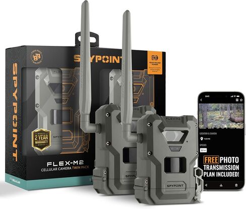 SPYPOINT Flex-M2 Twin Pack Cellular Trail Camera, 32 MP Photos, 1080 p HD in Kuwait
