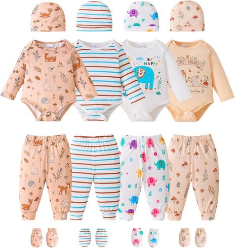 Baby Boy Girl Clothes Preemie Newborn Must Have Infant Essentials Outfits 20 Piece Clothing 0-18 Months in Kuwait