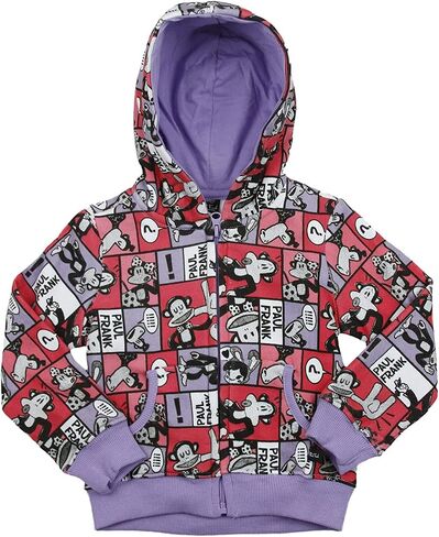 Paul Frank Infant (12M-24M) Girls Comic Strip Hoodie, Violet in Kuwait