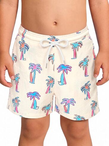 Haloumoning Toddler Baby Boy Swim Trunks with Compression Liner Little Kids Quick Dry Bathing Suit 9M-8Y in Kuwait