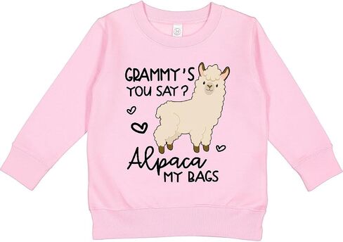 inktastic Grammy's You Say Alpaca My Bags Toddler Sweatshirt in Kuwait