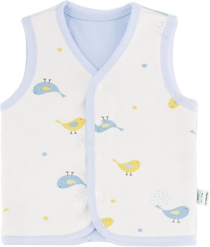 Baby Vest for Girls&Boys, Cotton Reversible Vest Coat for Spring & Autumn in Kuwait