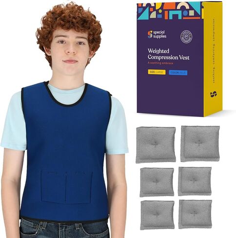 Special Supplies Weighted Sensory Compression Vest for Kids with Adjustable Weight Fit in Kuwait