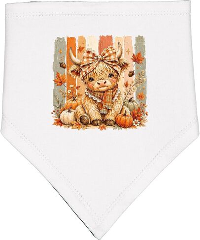 inktastic Highland Cow Fall Baby Bandana Bib in Kuwait