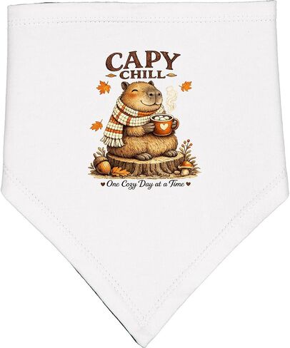 inktastic Capybara Cozy Fall Vibes Capy Baby Bandana Bib in Kuwait
