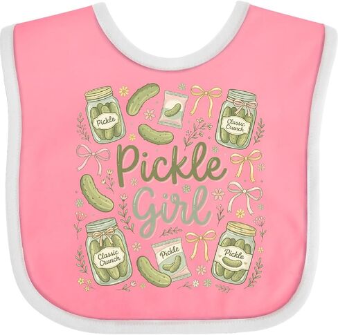 inktastic Pickle Girl Baby Bib in Kuwait