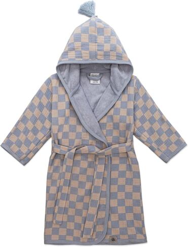 Parker Baby Co. Toddler Bathrobe & Swim Cover Up - Soft Muslin Cotton, Quick Drying Terry Lining for Boys & Girls 1-5 Years in Kuwait