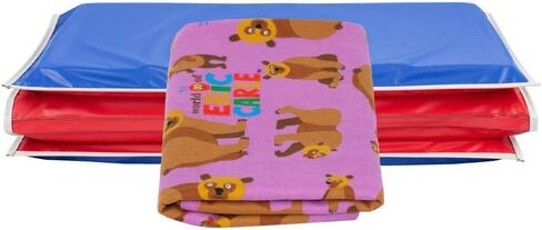 KinderMat + Eric Carle Kinderbundle - Beautiful Butterfly - Full Nap Mat & Washable Cover, Special Edition - 47" x 22", Value Bundle, Great for Daycare & Family Households in Saudi Arabia