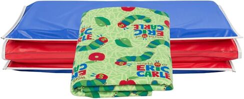 KinderMat + Eric Carle Kinderbundle - Beautiful Butterfly - Full Nap Mat & Washable Cover, Special Edition - 47" x 22", Value Bundle, Great for Daycare & Family Households in Saudi Arabia