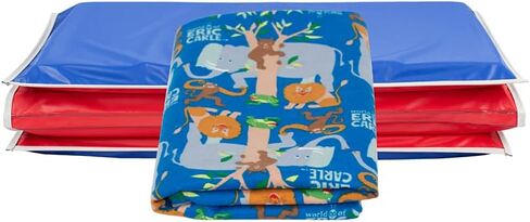 KinderMat + Eric Carle Kinderbundle - Beautiful Butterfly - Full Nap Mat & Washable Cover, Special Edition - 47" x 22", Value Bundle, Great for Daycare & Family Households in Saudi Arabia