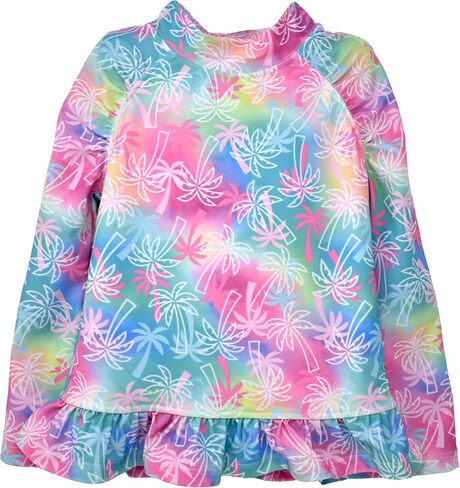 Flap Happy Baby Girls' UPF 50+ Ruffle Rash Guard Swim Top in Kuwait