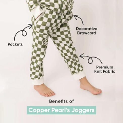 Copper Pearl Jogger Pant: Fashionable and Functional Design, Baby Joggers and Toddler Joggers with Pockets, Sized 0-3 Months to 5T, Baby Clothes in Timeless Patterns - Speckle, 5T in Saudi Arabia