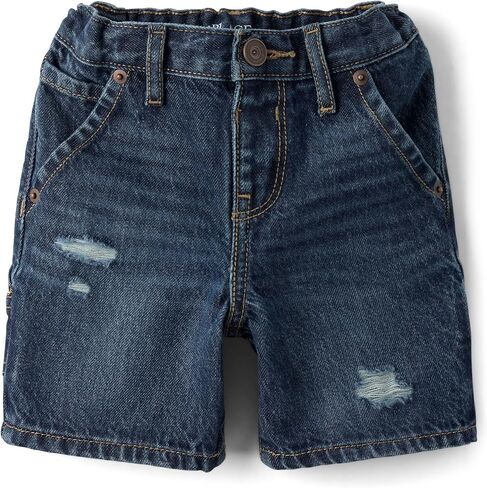 The Children's Place Baby Boys' and Toddler Denim Jean Jorts in Kuwait