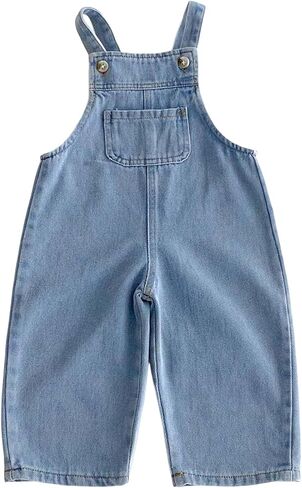 Baby Boy Overalls Toddler Girls Denim Overalls Kids Cute Bib Workwear in Kuwait