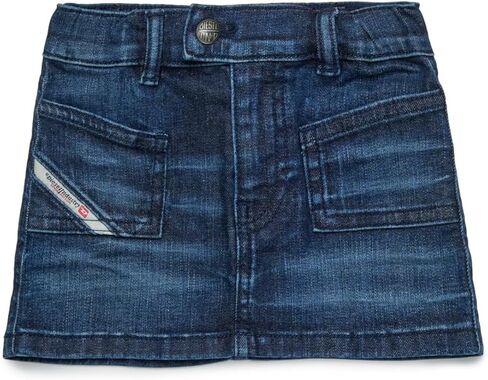 Diesel Baby Girls' Dark Blue Denim Short Skirt in Kuwait
