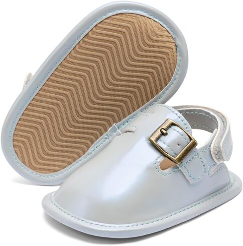 Casazoe Baby Girls Boys Clogs Adjustable Sandals Lightweight House Home Slippers Non Slip Newborn Prewalk First Walk Shoes in Kuwait
