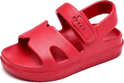 Cubufly Toddler Boys Girls Sandals Buckle Adjustable Eva Water Summer Shoes with Hook Loop Back Strap in Kuwait