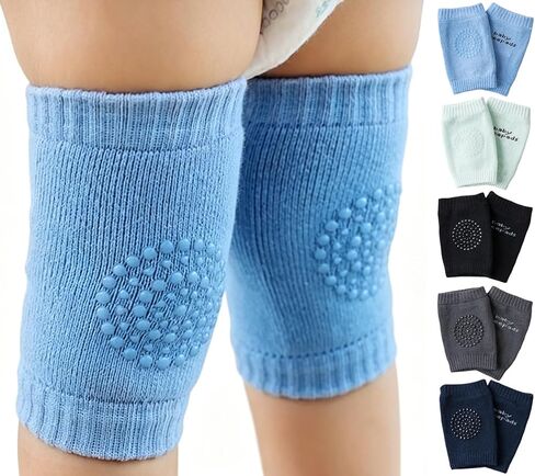 SUJAYU 5 Pairs Baby Knee Pads for Crawling, Soft Knee Pads for Babies to Crawl Toddler Knee Pads, Rodilleras Para Bebe in Kuwait