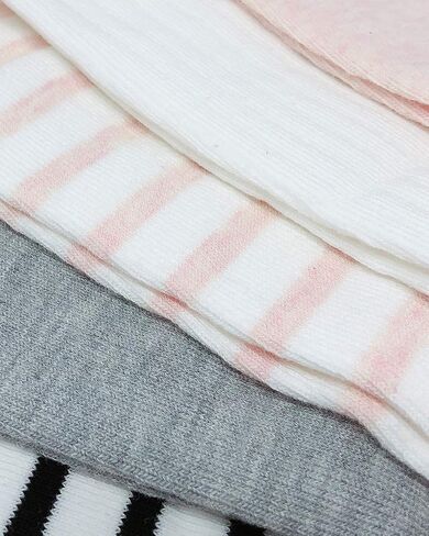 Wrapables Solids and Stripes Baby Leg Warmers, Set of 5, Pinks in Kuwait