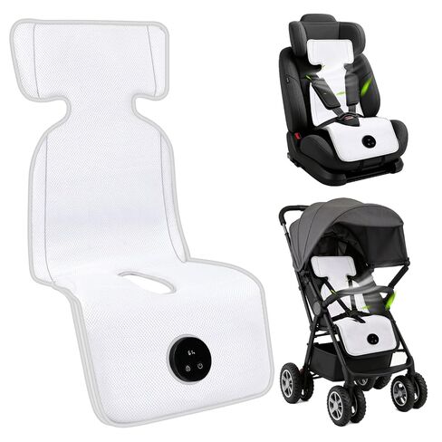 Fotgear Baby Stroller Cooling Pad with 2 Built-in Fan - 3D Breathable & Washable Carseat Cooling Cushion Liner with Child Lock, 5 Speed Levels, Max 17H Ventilation for Toddler Baby Summer Essentials | Breathable Cooling Pad with Fans in Kuwait