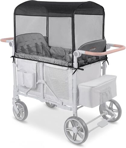 Orzbow Mosquito Net for Baby Stroller Wagon, Black | Suitable for WONDERFOLD W4 Stroller Wagon, Insect, Fly & Bug Protection, Summer, Beach, Travel, and Camping Essentials in Kuwait