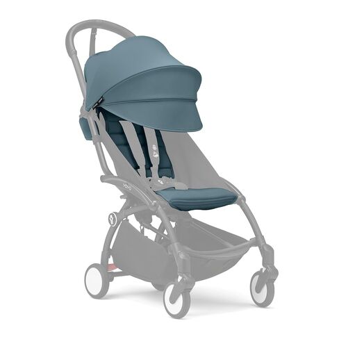 Stokke YOYO 6+ Color Pack, Sun Protection for YOYO3 Stroller, Black | Textiles Only - Seat Pad, Extendable Canopy, & Zipped Back Pocket, Compatible with YOYO3 Frame, Sun Protection for Stroller in Kuwait