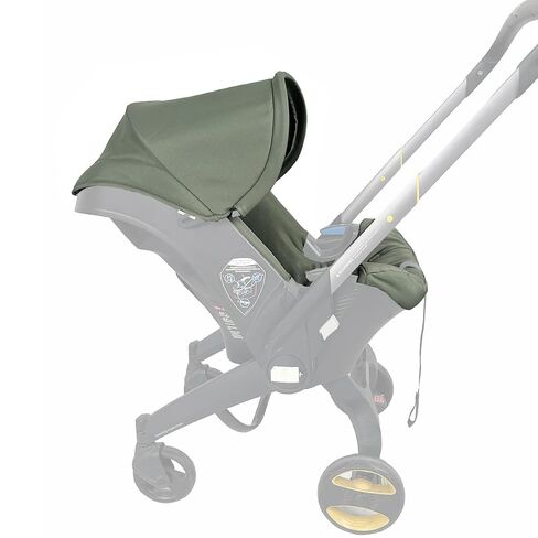 Stroller Replacement Kit Compatible with Doona+ Car Seat Stroller – 3 in 1 Accessories, Water-Repellent Canopy, Comfort seat Cushion, Soft Shoulder Pads (Olive Green Set) in Kuwait