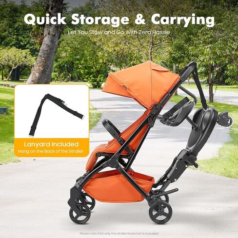 Universal Stroller Board with Detachable Seat, 2in1 Sit and Stand Stroller Connectors, Stroller Extra Seat Attachment for Strollers, Holds Children Up to 55lbs in Kuwait