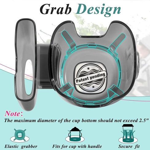 Stroller Cup Holder with Phone Holder, Fits for UPPAbaby Vista/Vista V2/Vista V3/Cruz/Cruz V2/Minu/Minu V2/Minu Duo, Securely Hold The Cup, Quick Attachment, Drinking On The Go, 1Pack in Kuwait