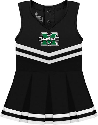 College Baby NCAA Officially Licensed Cheerleader Bodysuit Dress - Team Logo, Multiple Colors, for Baby Girls - (0-24 Months) in Saudi Arabia