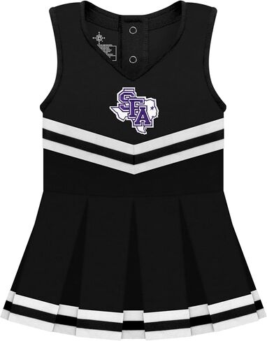 College Baby NCAA Officially Licensed Cheerleader Bodysuit Dress - Team Logo, Multiple Colors, for Baby Girls - (0-24 Months) in Saudi Arabia