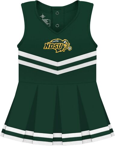 College Baby NCAA Officially Licensed Cheerleader Bodysuit Dress - Team Logo, Multiple Colors, for Baby Girls - (0-24 Months) in Saudi Arabia