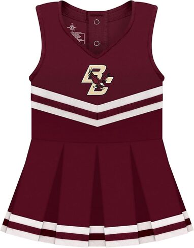 College Baby NCAA Officially Licensed Cheerleader Bodysuit Dress - Team Logo, Multiple Colors, for Baby Girls - (0-24 Months) in Saudi Arabia