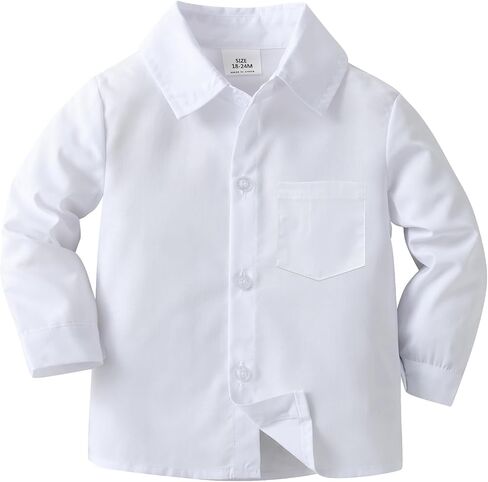 Boarnseorl Baby Toddler Boys Long Sleeves Button Down Shirt in Kuwait