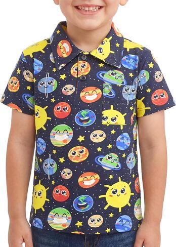 Unique Baby Moisture Wicking Kids Polo Shirts for Toddler Boys Polo Shirt in Kuwait