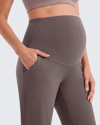 G4Free EverGoing Maternity Work Pants Pregnancy Tapered Ankle Trousers | with Pockets, Over the Belly, Soft, Stretch, Relaxed Fit, for Casual, Office or Business in Kuwait