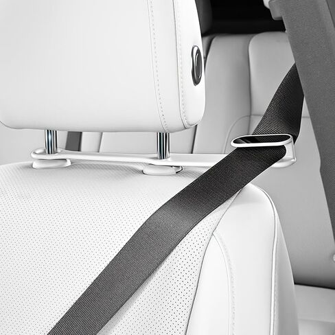 2PCS Car Seat Belt Guides Convenient and Practical&Seat Belt Adjuster, Car Seat Belt Clip for Easy Reach, Seatbelt Guide Grabber, Fits Sports Seats with Headrest Gap or Hole (Black) in Kuwait